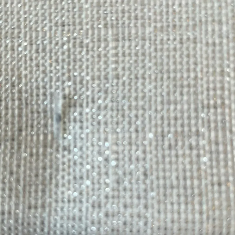 Colordrift White Shimmering Tablecloth 60inx120in Easy Care Holiday Glam NEW